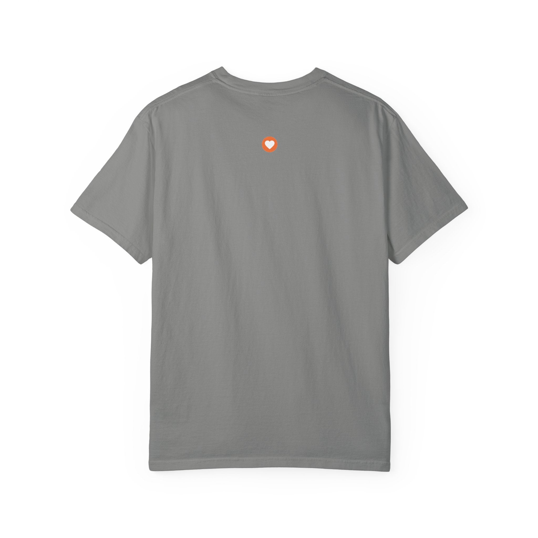 Lumi logo T-shirt | Small orange heart logo tee