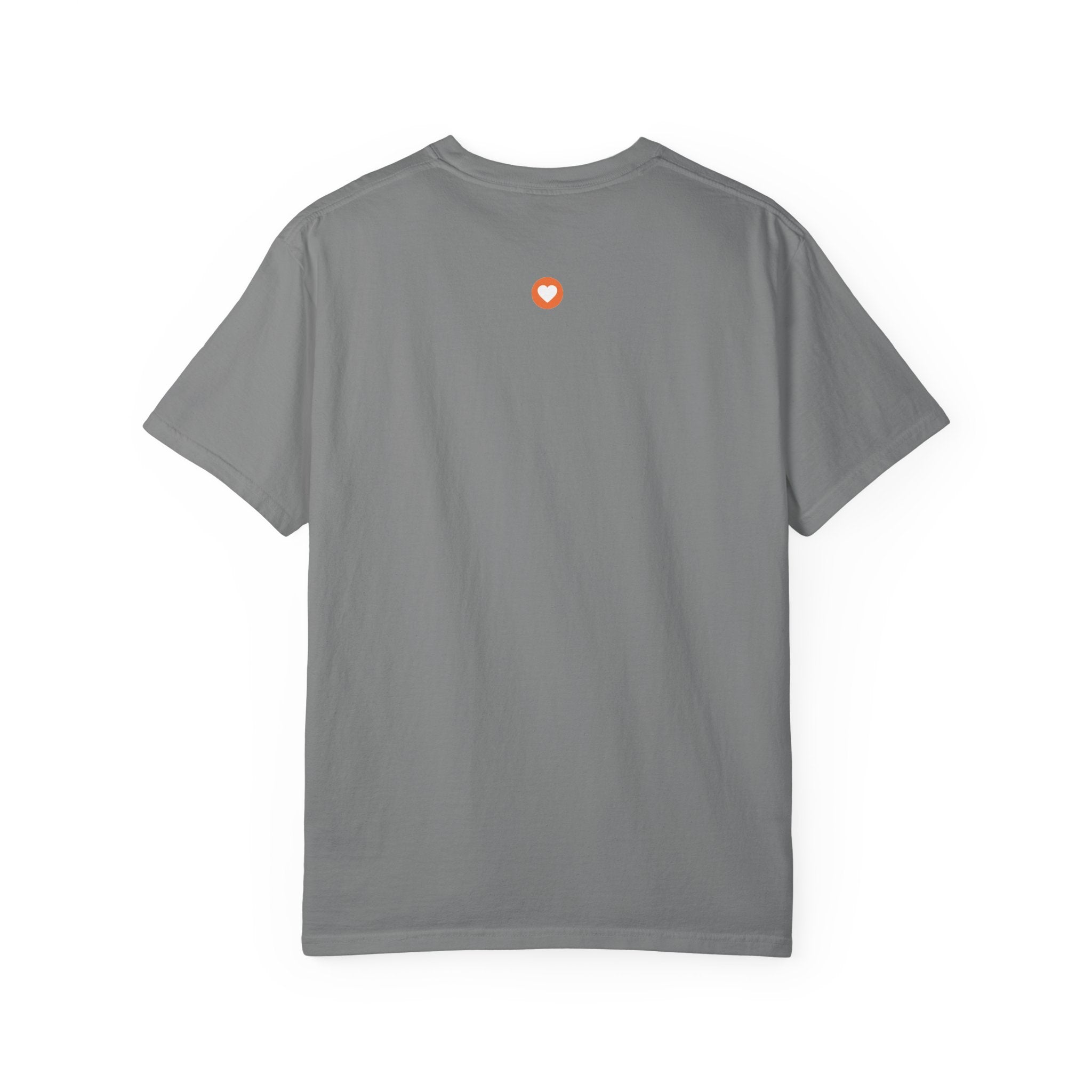 Lumi logo T-shirt | Small orange heart logo tee