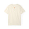 Lumi logo T-shirt | Small orange heart logo tee