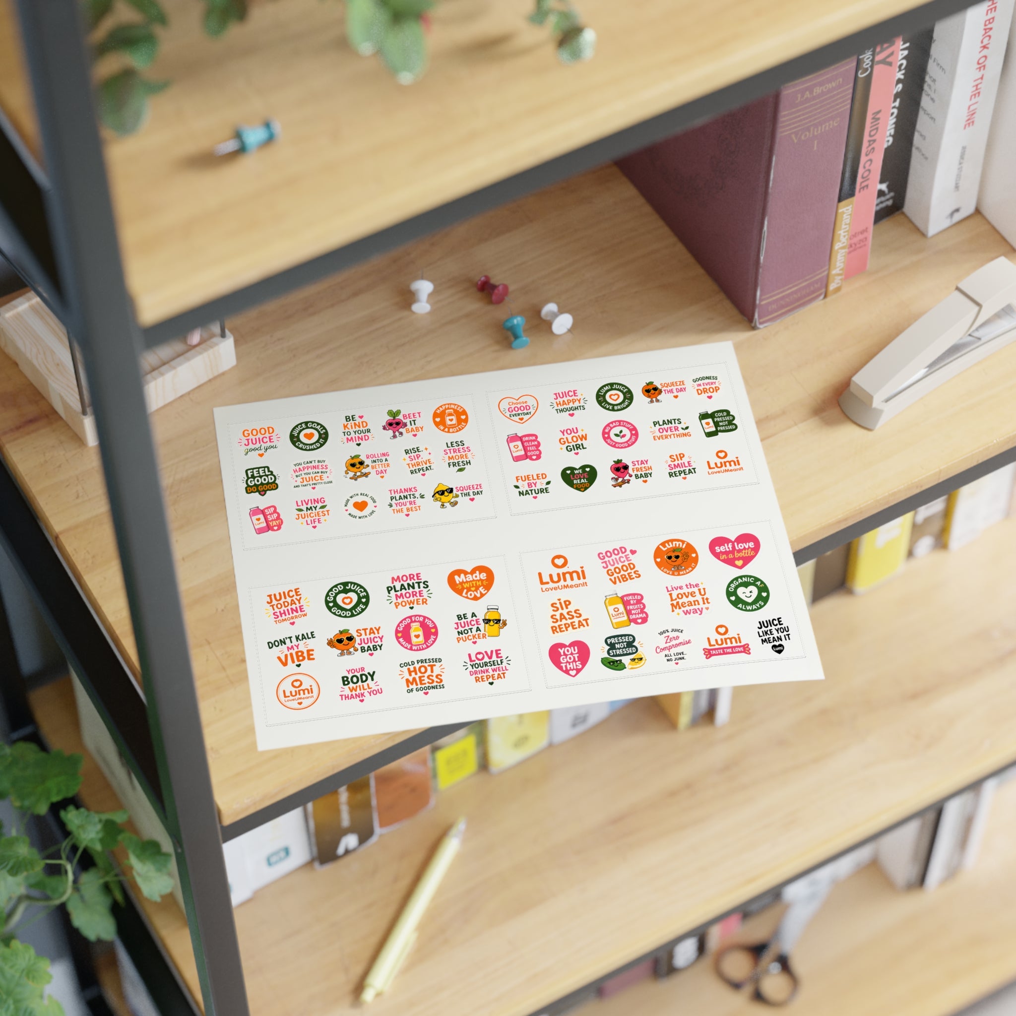 Lumi Juice Plant Vibes Sticker Sheets