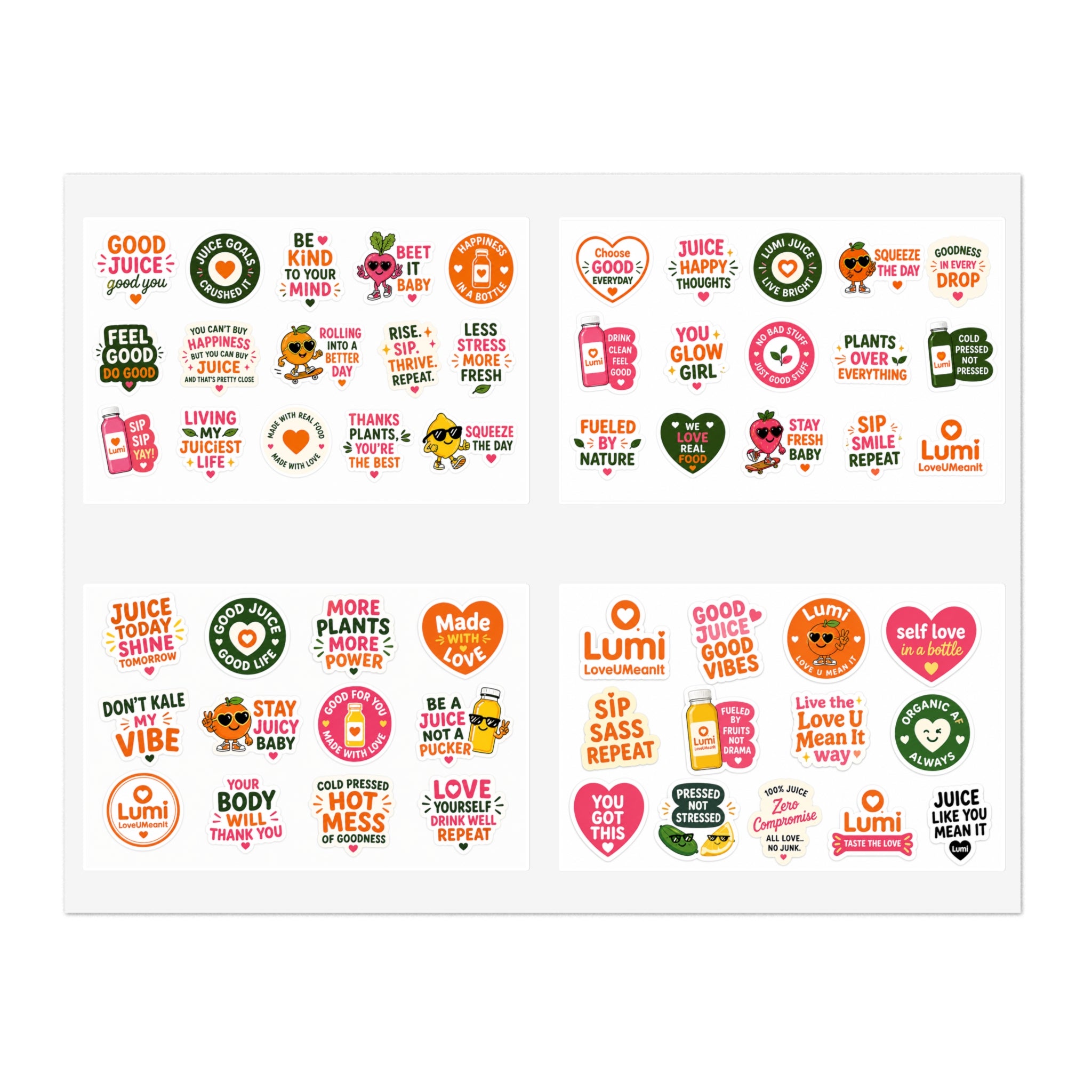 Lumi Juice Plant Vibes Sticker Sheets