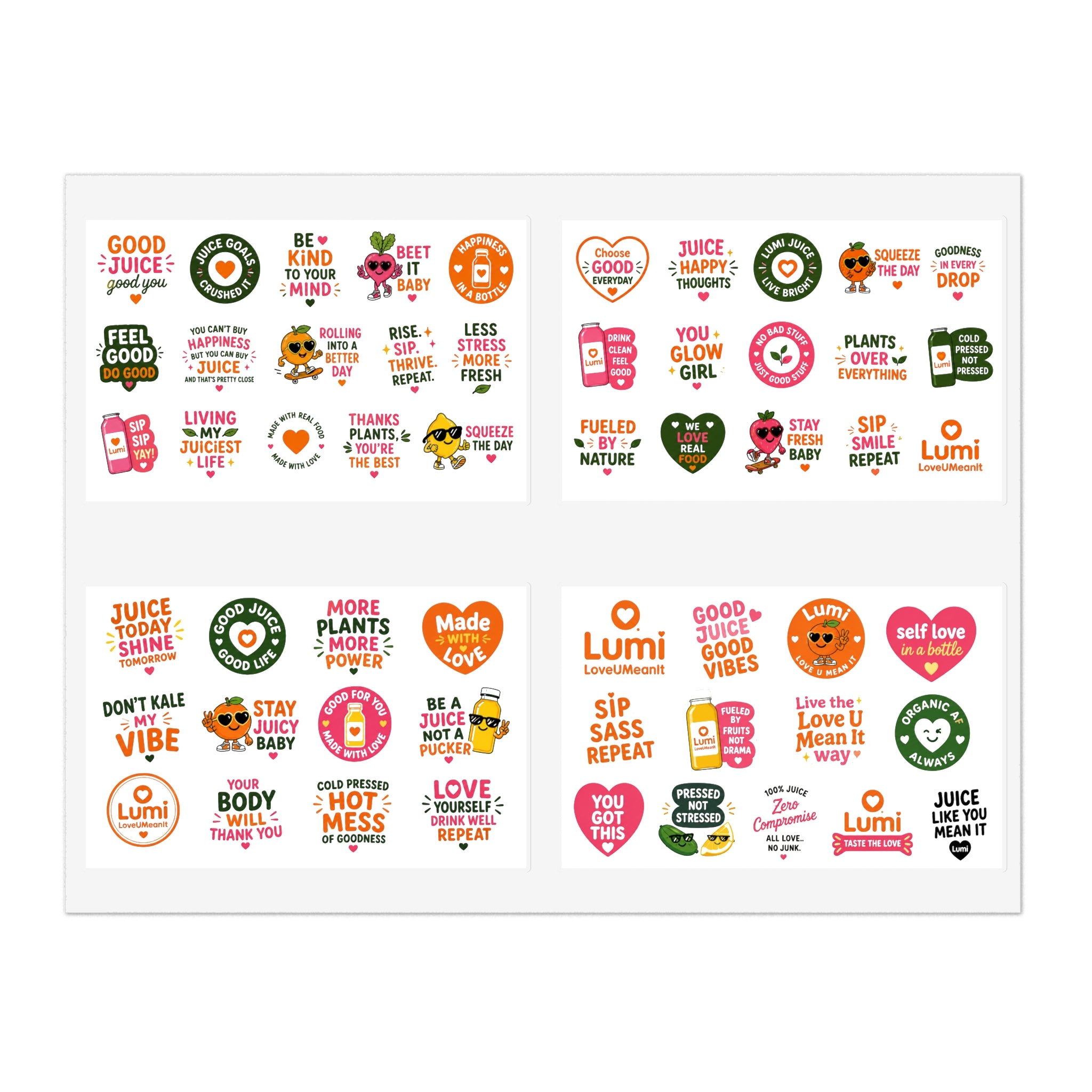 Lumi Juice Plant Vibes Sticker Sheets