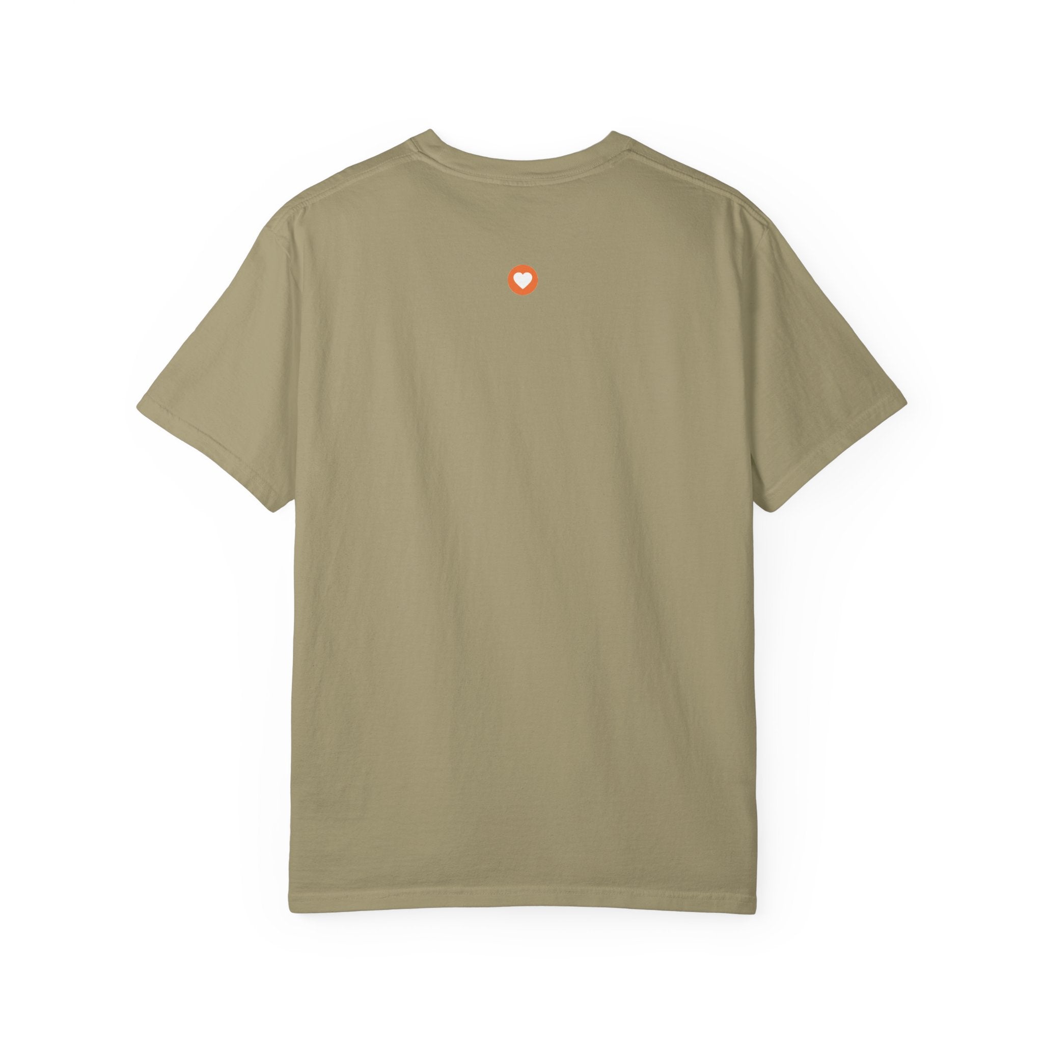 Lumi logo T-shirt | Small orange heart logo tee