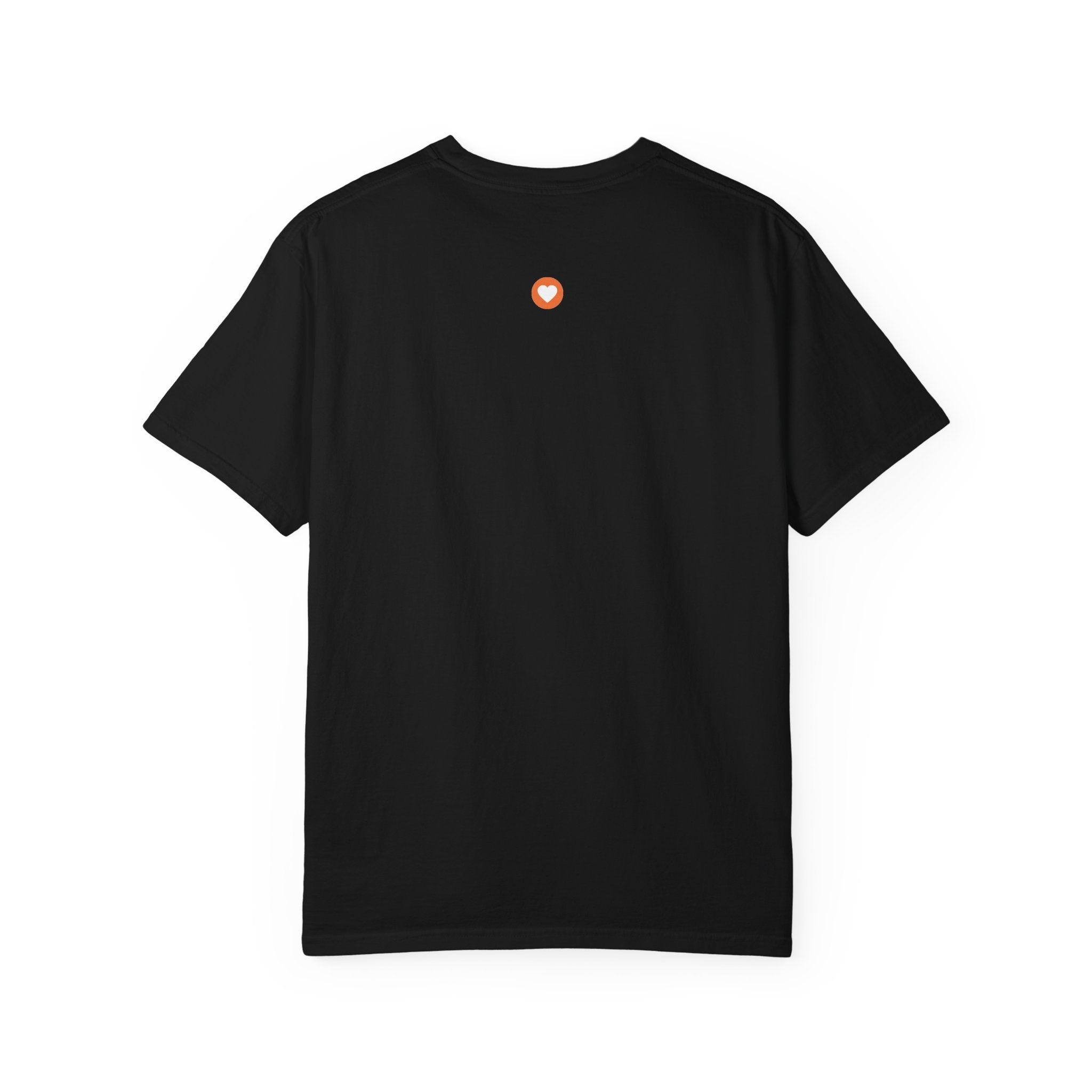 Lumi logo T-shirt | Small orange heart logo tee