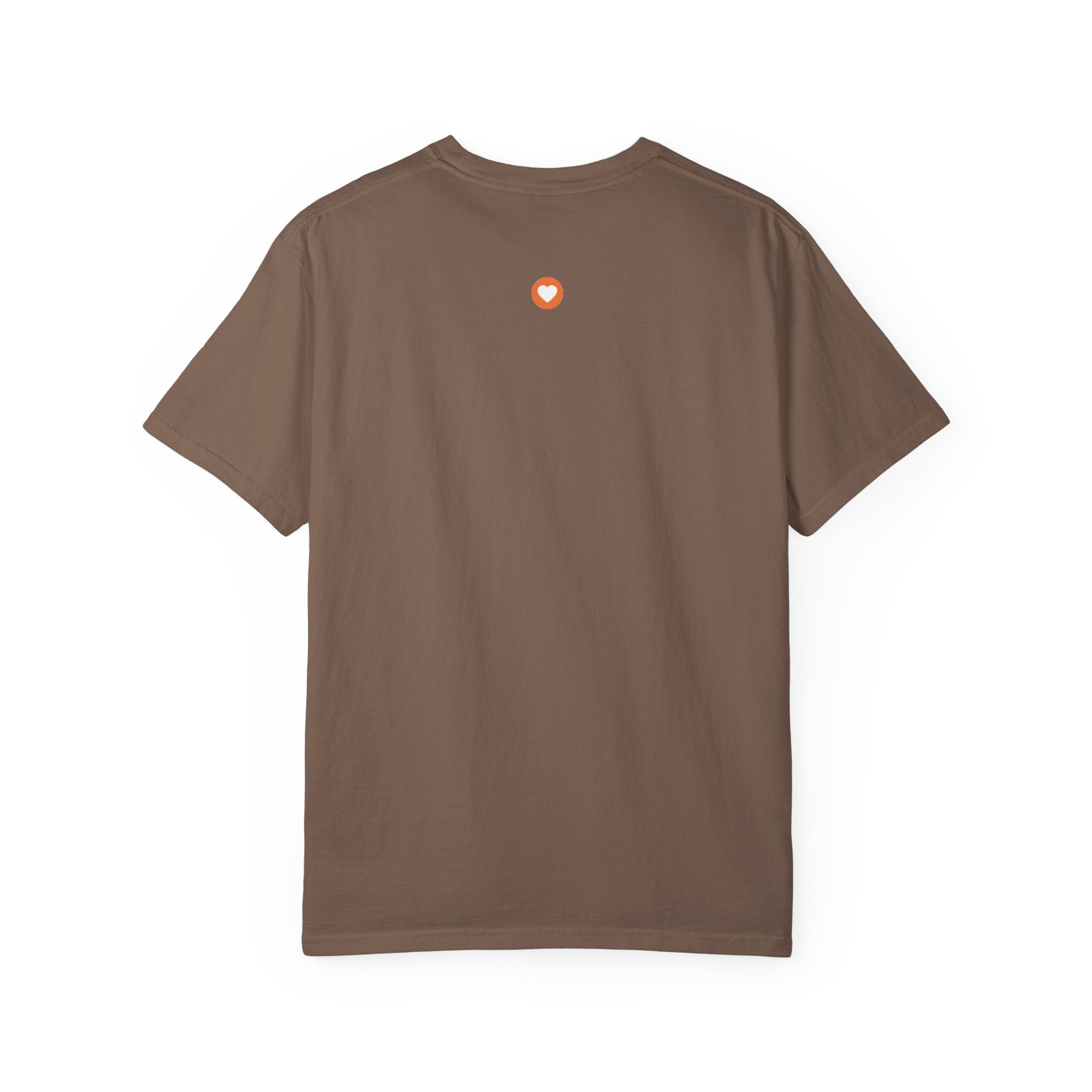 Lumi logo T-shirt | Small orange heart logo tee