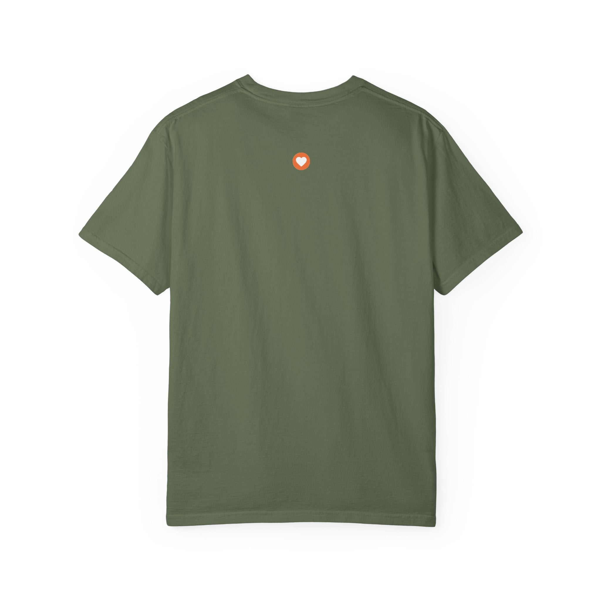 Lumi logo T-shirt | Small orange heart logo tee